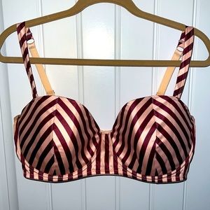 Playful Promises Striped Balconette Bra 38DDDD
